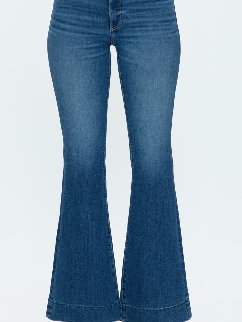 pistola Mid Wash High-Rise Flare Jeans